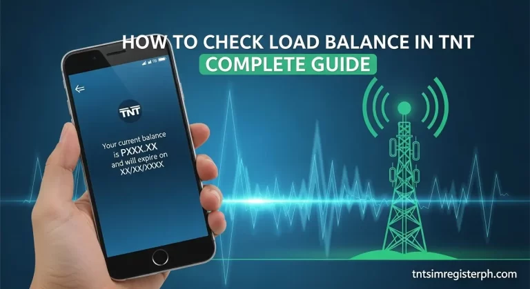 How to Check Load Balance in TNT Complete Guide 2026