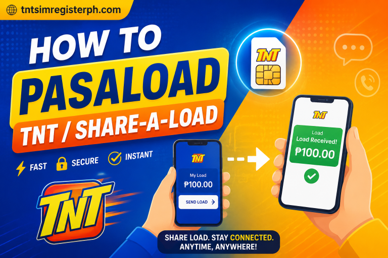 How to Pasaload TNT / Share-a-Load in 2026